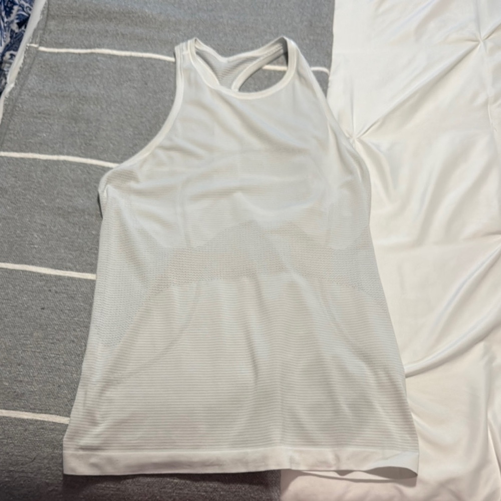 Lululemon Athletica White Tank Top